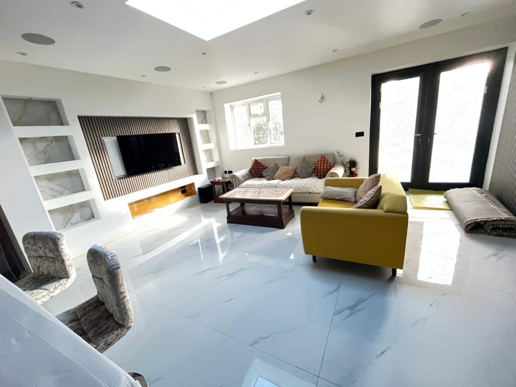 Large living room furniture being moved during a home removal in Maidenhead Berkshire